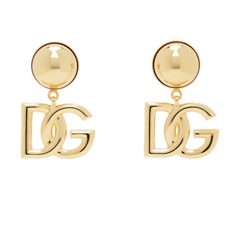 DOLCE&GABBANA
Gold 'DG' Logo Clip-On Earrings
